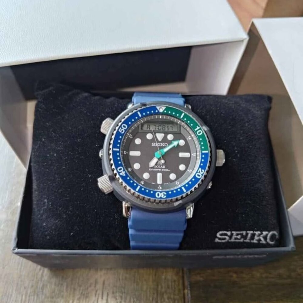 💲old❕  Seiko Solar X PROSPEX Arnie Watch Tropical Lagoon Special Edition